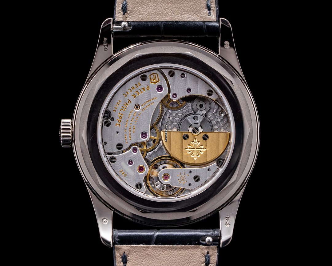 IMG_9081 Patek Philippe Calatrava Mens watch Unisex Automatic White gold 6006G-001 Replica 4