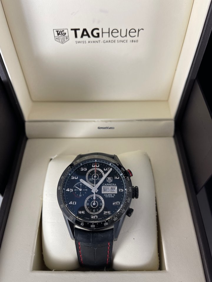 IMG_9081 TAG Heuer Carrera Calibre 16 Mens watch Unisex Automatic Titanium CV2A81.FC6237 Replica 4
