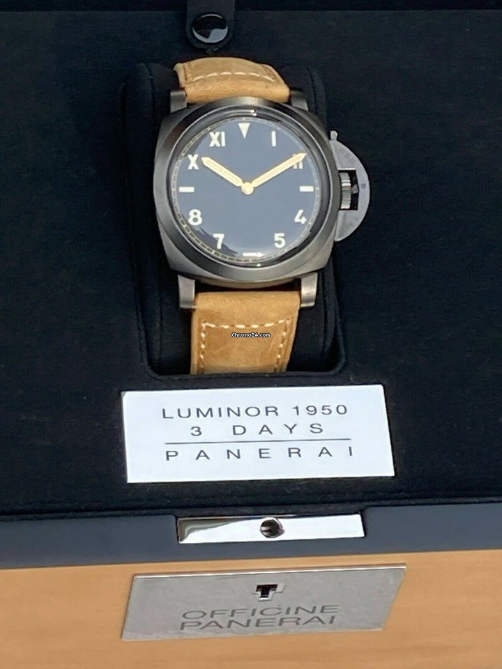 IMG_9081 Panerai Special Editions Mens watch Unisex Manual winding Titanium PAM 00629 Replica 4