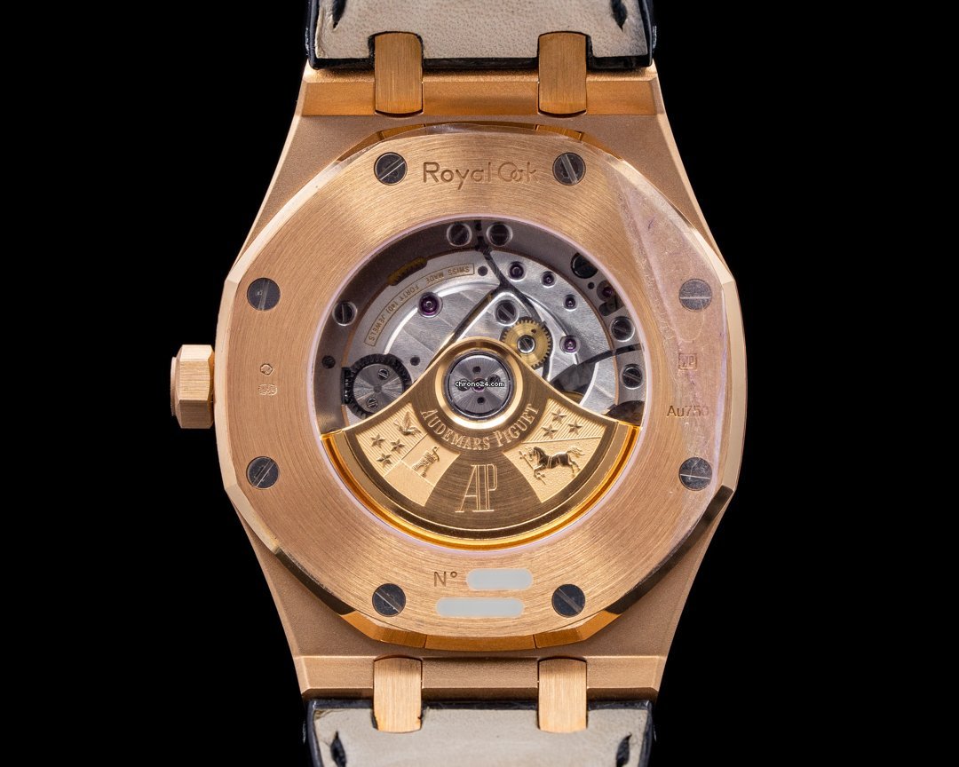 IMG_9081 Audemars Piguet Royal Oak Selfwinding Mens watch Unisex Automatic Rose gold 15400OR.OO.D002CR.01 Replica 4