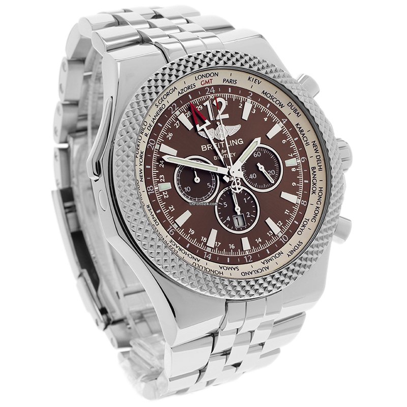 Breitling Bentley GMT Mens watch Unisex Steel A4736212 Replica 4