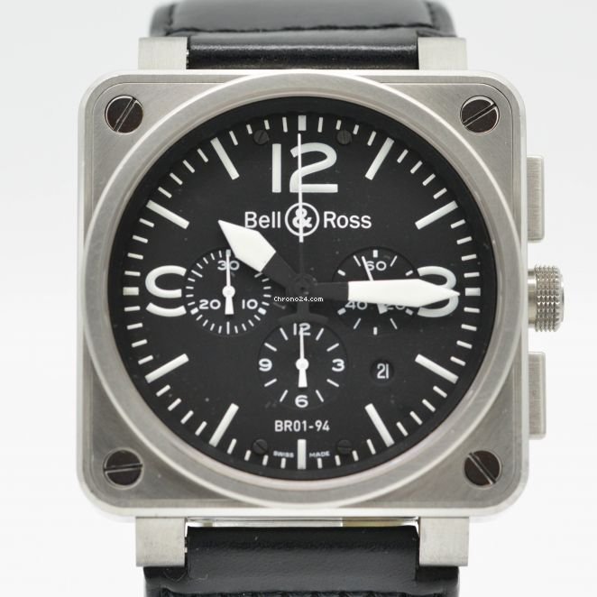 IMG_9081 Bell & Ross BR 01-94 Chronographe Mens watch Unisex Automatic Steel BR0194-BL-ST Replica 4