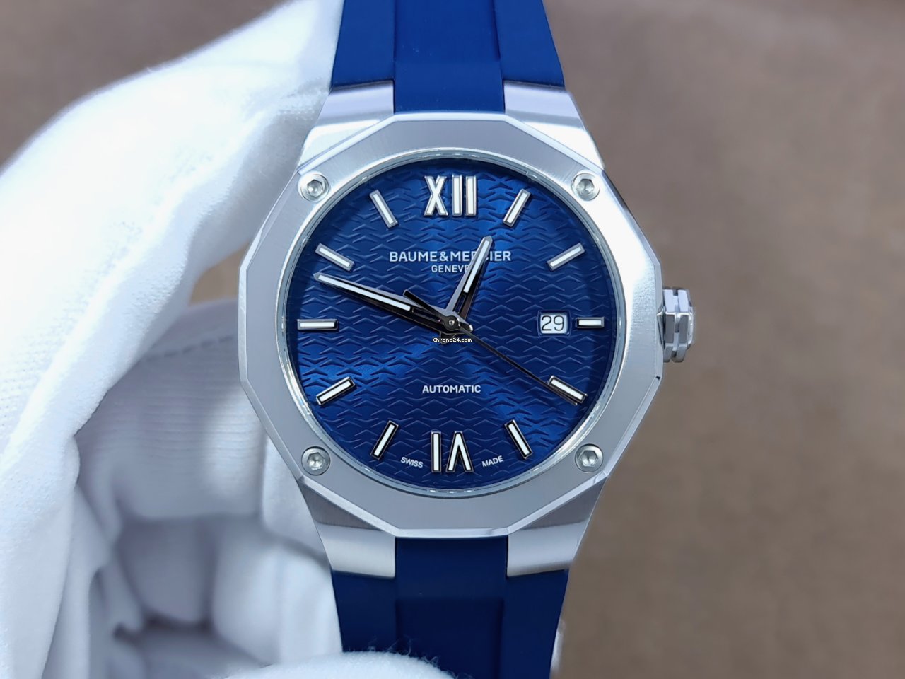 Baume & Mercier Riviera Mens watch Unisex Automatic Steel M0A10619 Replica 4
