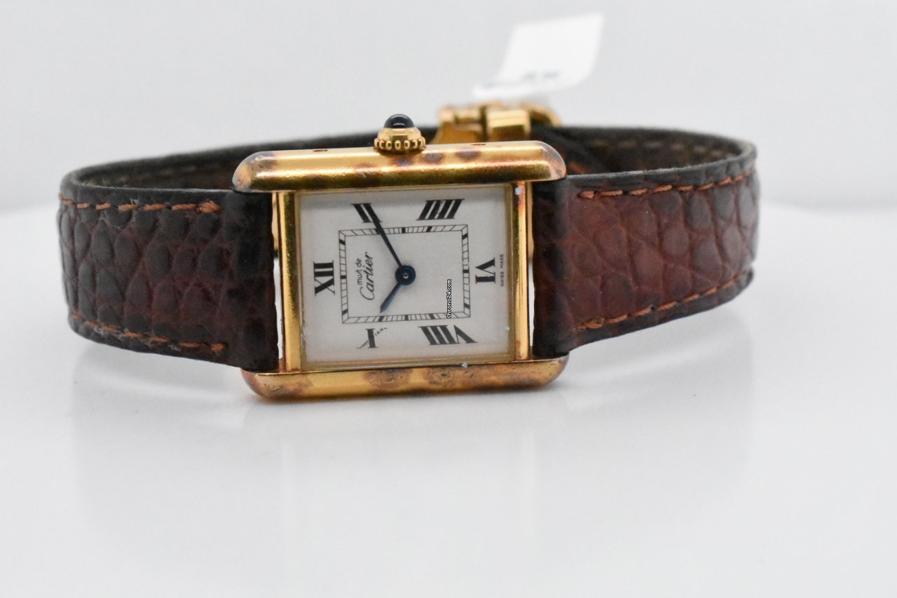 Cartier Tank Womens watch Quartz Silver 2415 Replica 4