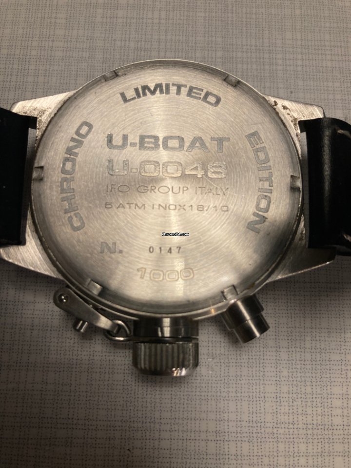 IMG_9081 U-Boat Mens watch Unisex Manual winding Steel limited edition 147 1000 Replica 4