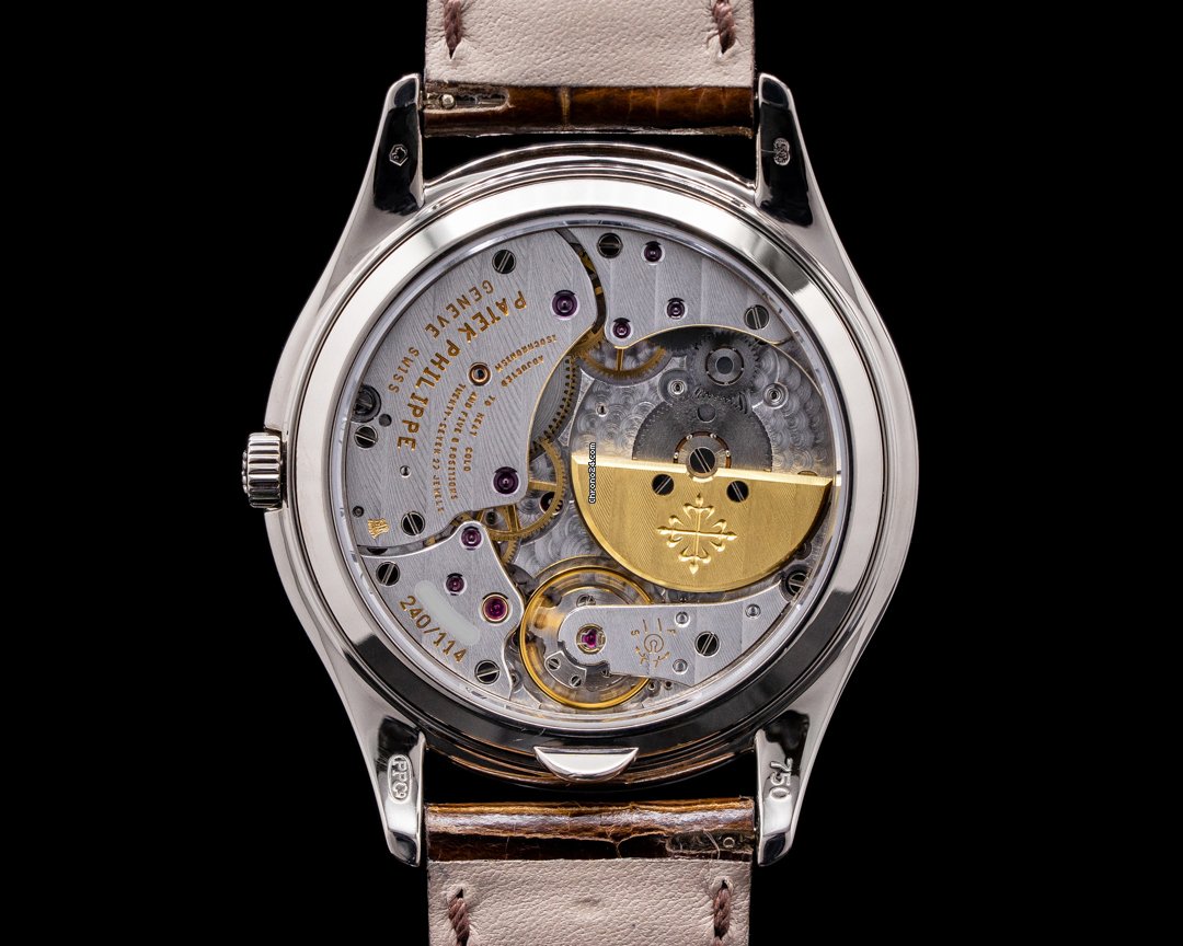 IMG_9081 Patek Philippe Perpetual Calendar Mens watch Unisex Automatic White gold 3940G Replica 4