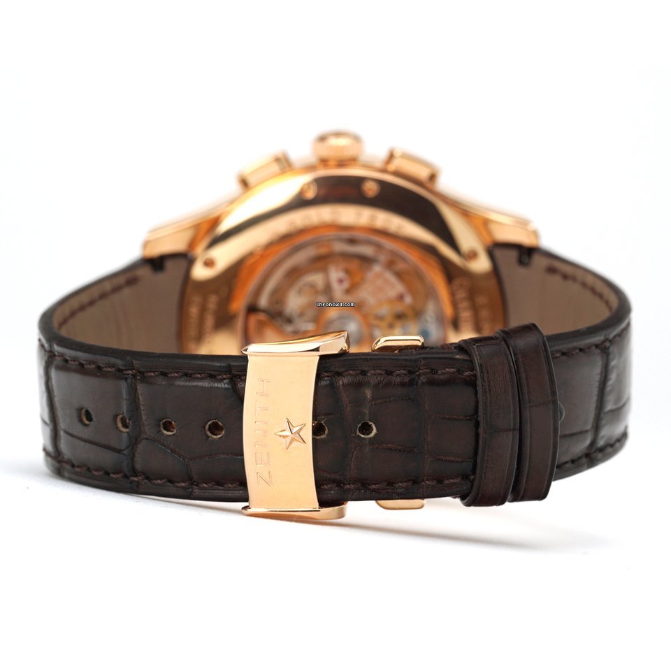 IMG_9081 Zenith Mens watch Unisex Automatic Rose gold 18.0520.4037 71.C491 Replica 4