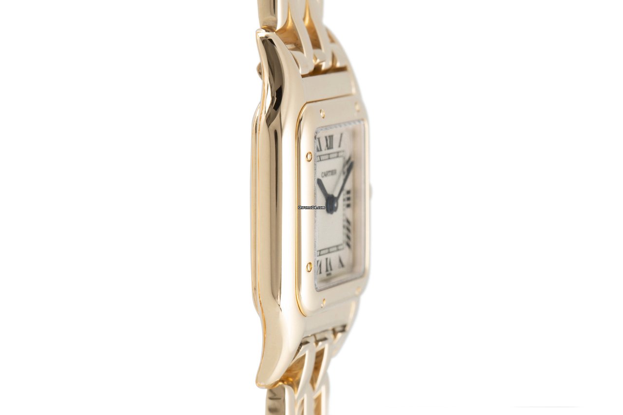 IMG_9081 Cartier Panthere Womens watch Quartz Yellow gold 86691 Replica 4