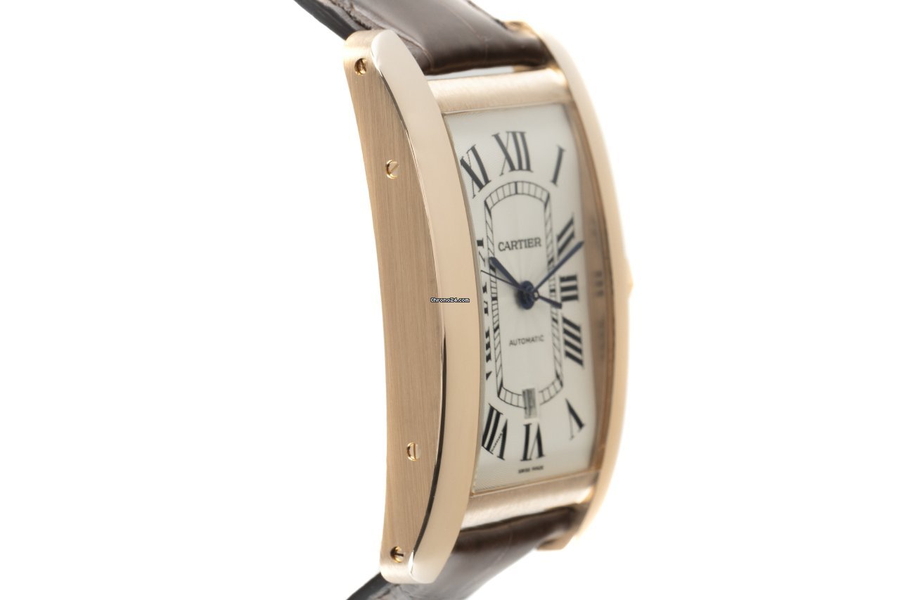 IMG_9081 Cartier Tank Americaine Mens watch Unisex Automatic Red gold W2609856 Replica 4