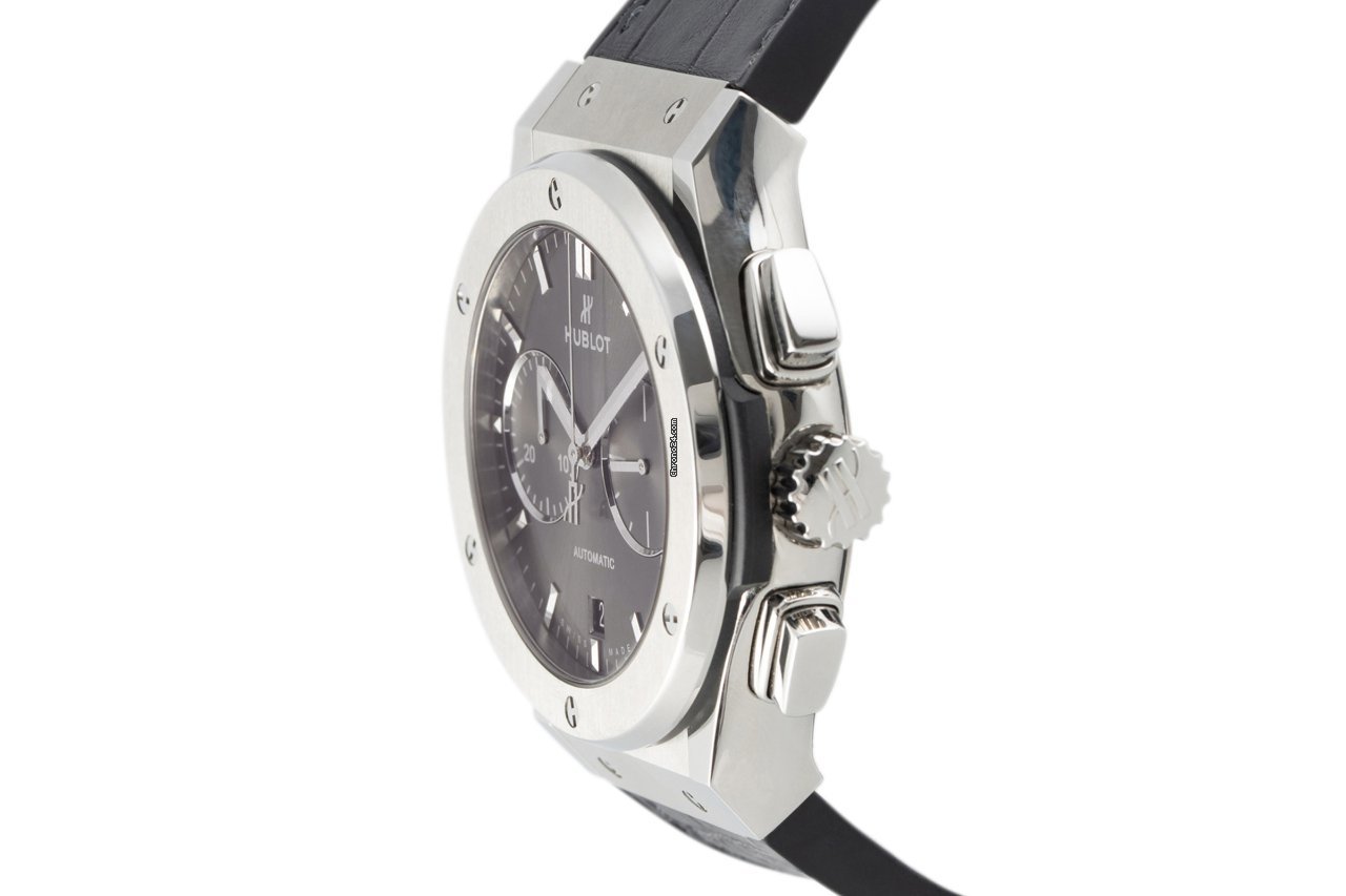 IMG_9081 Hublot Classic Fusion Chronograph Mens watch Unisex Automatic Titanium 541.NX.7070.LR Replica 4