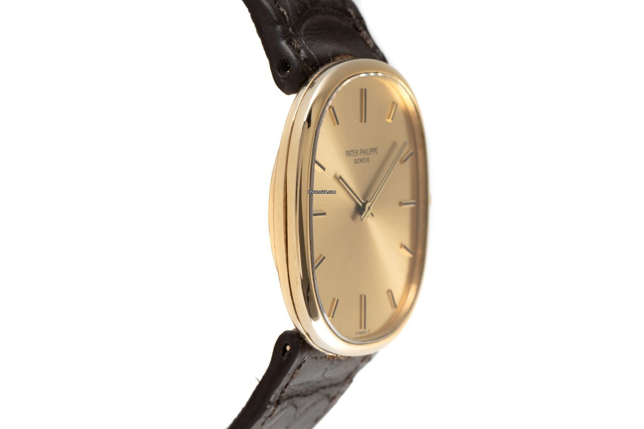 IMG_9081 Patek Philippe Golden Ellipse Mens watch Unisex Manual winding Yellow gold 3748 Replica 4