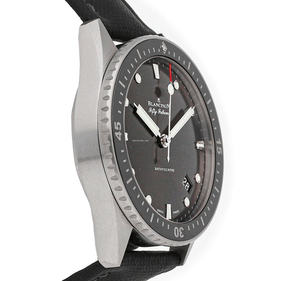 IMG_9081 Blancpain Fifty Fathoms Bathyscaphe Mens watch Unisex Automatic Steel 5000-1110-B52A Replica 4