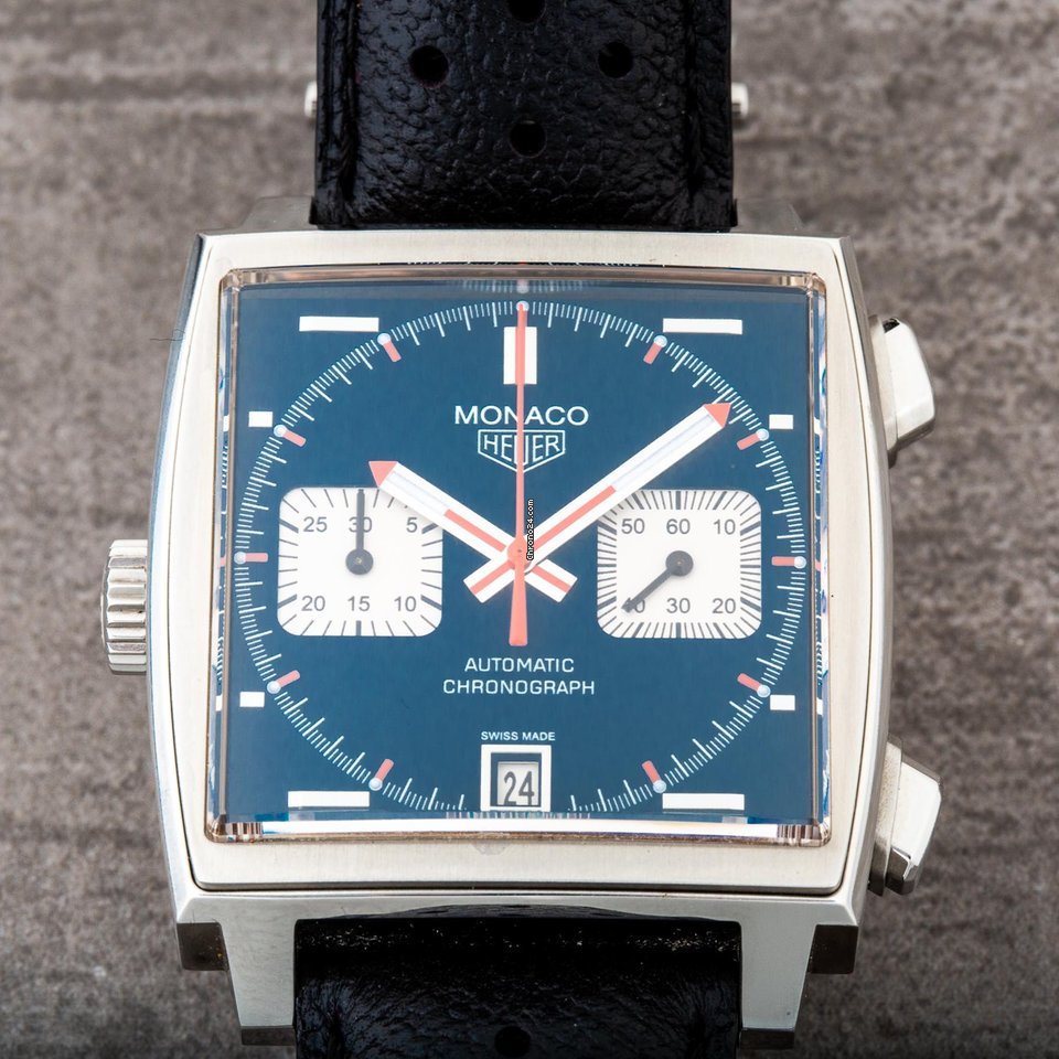 IMG_9081 TAG Heuer Monaco Calibre 11 Mens watch Unisex Automatic Steel CAW211A.EB0026 Replica 4