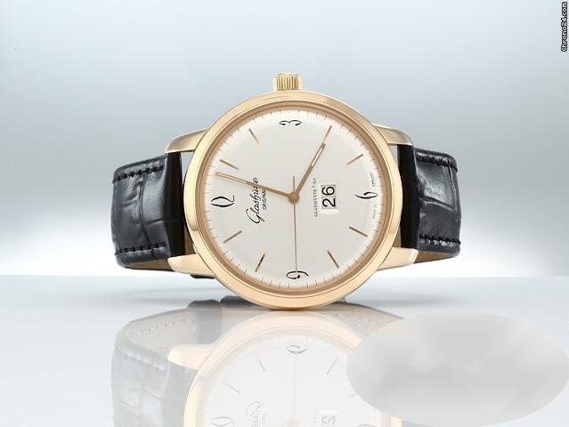 IMG_9081 Glashutte Original Sixties Panorama Date Mens watch Unisex Automatic Rose gold 2-39-47-01-01-04 Replica 4