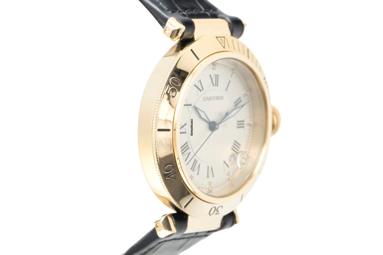 Cartier Pasha Mens watch Unisex Automatic Yellow gold 1027 Replica 4