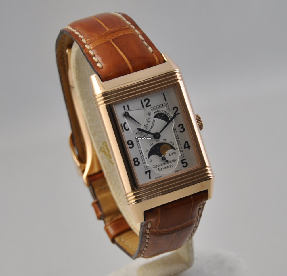 IMG_9081 Jaeger-LeCoultre Reverso Mens watch Unisex Manual winding Rose gold 270.2.63 Replica 4