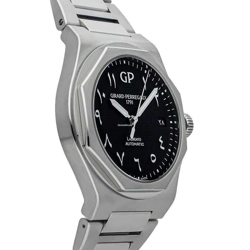 Girard Perregaux Laureato Mens watch Unisex Automatic Steel 81010-11-1750-11A Replica 4