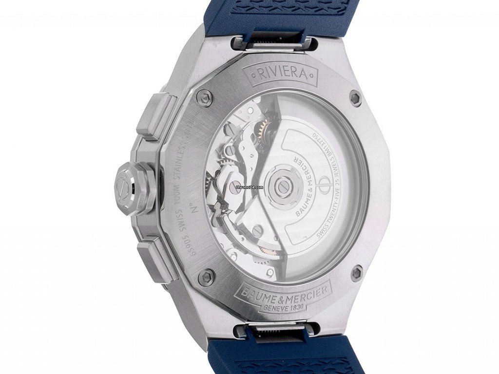 Baume & Mercier Riviera Mens watch Unisex Automatic Steel MOA10623 Replica 4