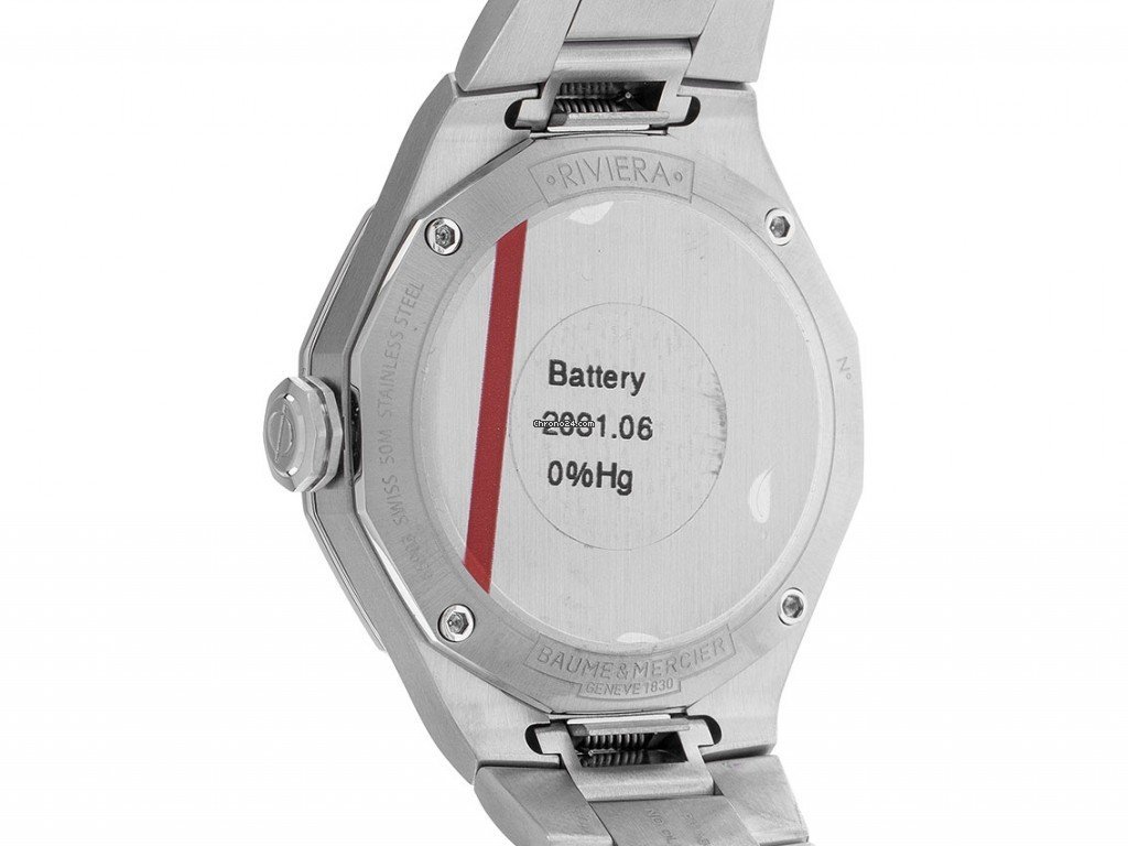 Baume & Mercier Riviera Mens watch Unisex Quartz Steel M0A10612 Replica 4