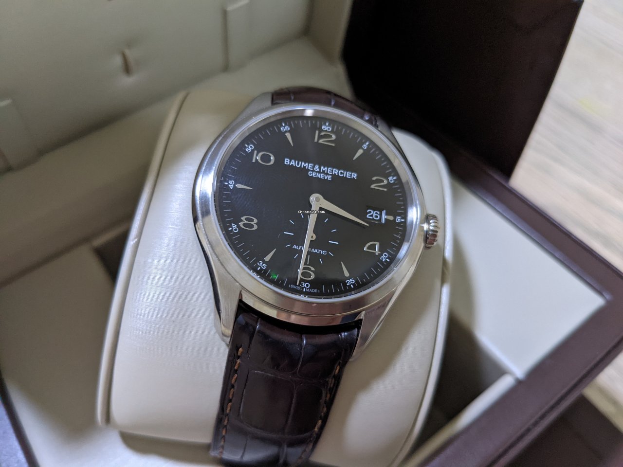 IMG_9081 Baume & Mercier Clifton Mens watch Unisex Automatic Steel MOA10100 Replica 4