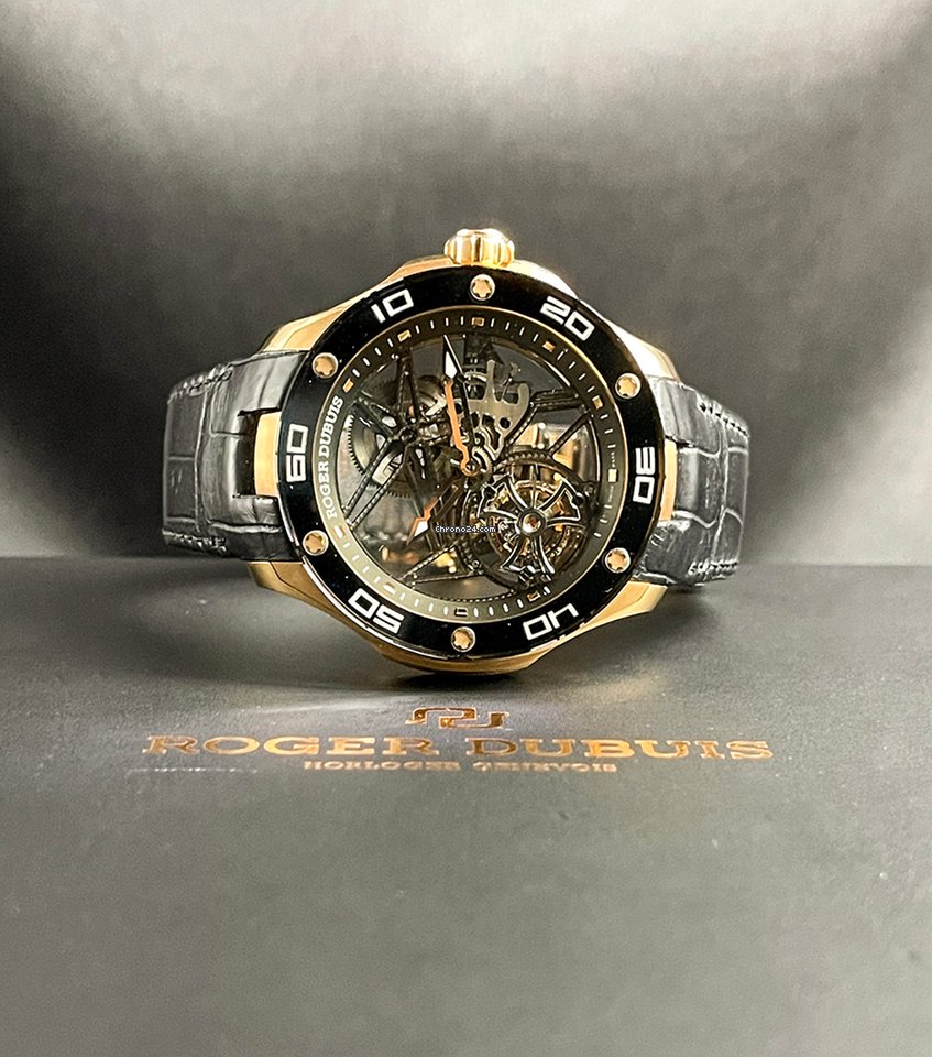 IMG_9081 Roger Dubuis Pulsion Mens watch Unisex Manual winding Rose gold RDDBPU0001 Replica 4