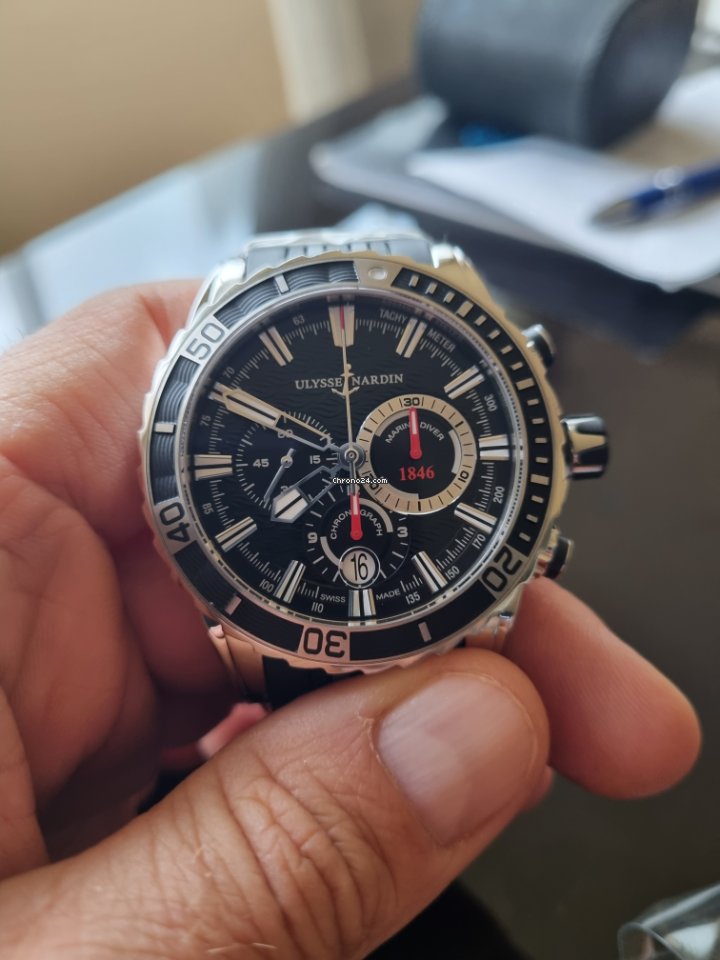 IMG_9081 Ulysse Nardin Diver Chronograph Mens watch Unisex Automatic 1503-151 92 Replica 4