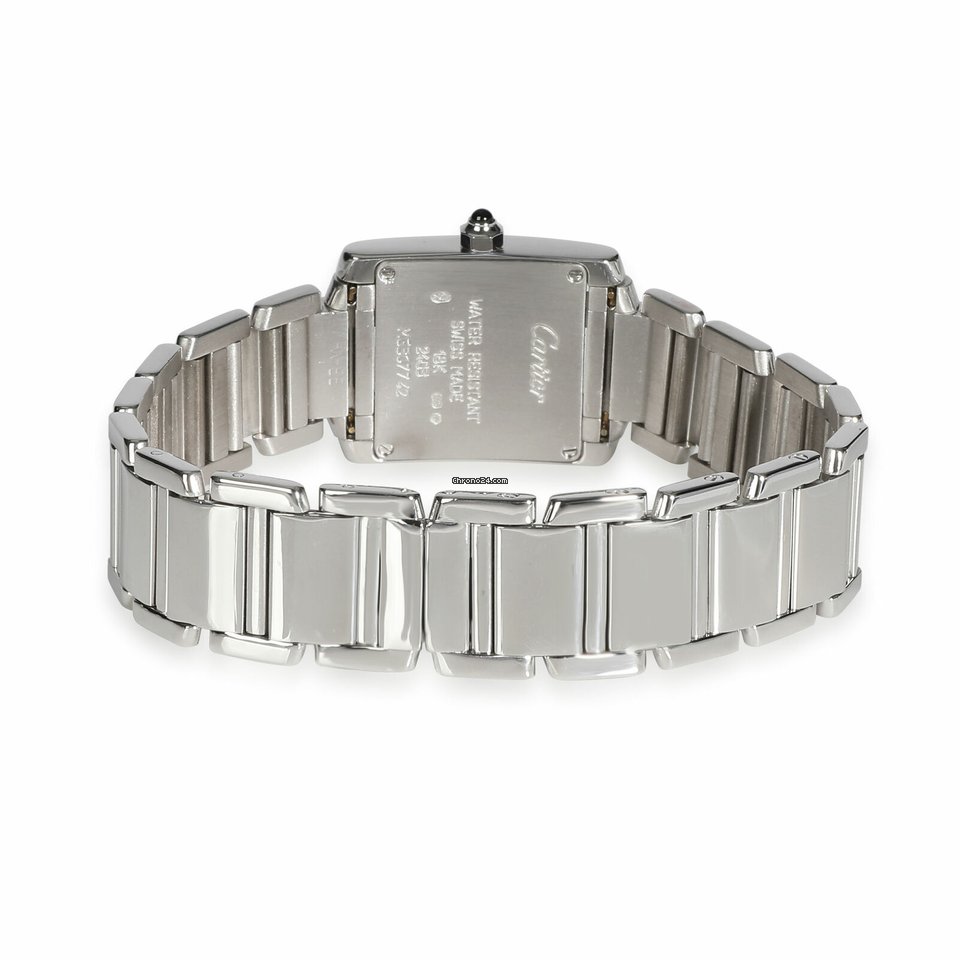 IMG_9081 Cartier Tank Francaise Womens watch Quartz White gold W50012S3 Replica 4