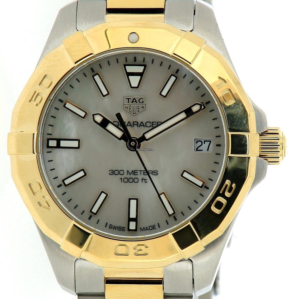 IMG_9081 TAG Heuer Aquaracer Lady Womens watch Quartz Gold Steel WBD1320.BB0320 Replica 4
