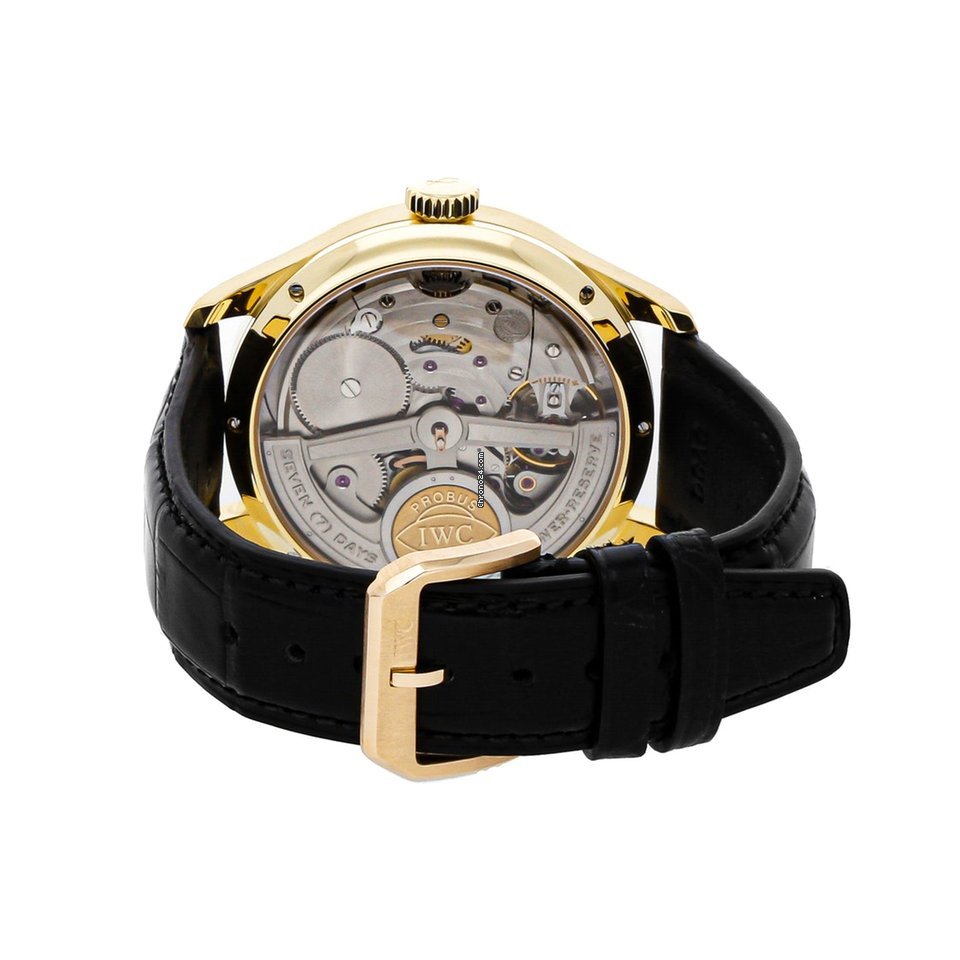 IMG_9081 IWC Portuguese Perpetual Calendar Mens watch Unisex Automatic Yellow gold IW5021-07 Replica 4