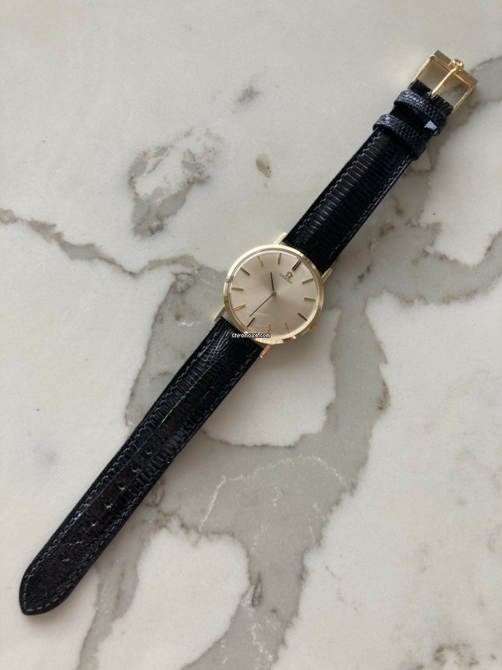 Omega Mens watch Unisex Manual winding Yellow gold 14 k gold 34mm dress watches Replica 4