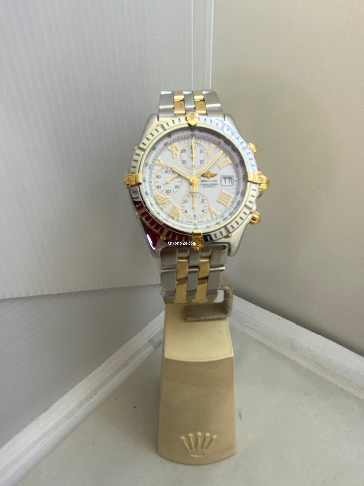 Breitling Crosswind Racing Mens watch Unisex Automatic Gold Steel B13055 Replica 4