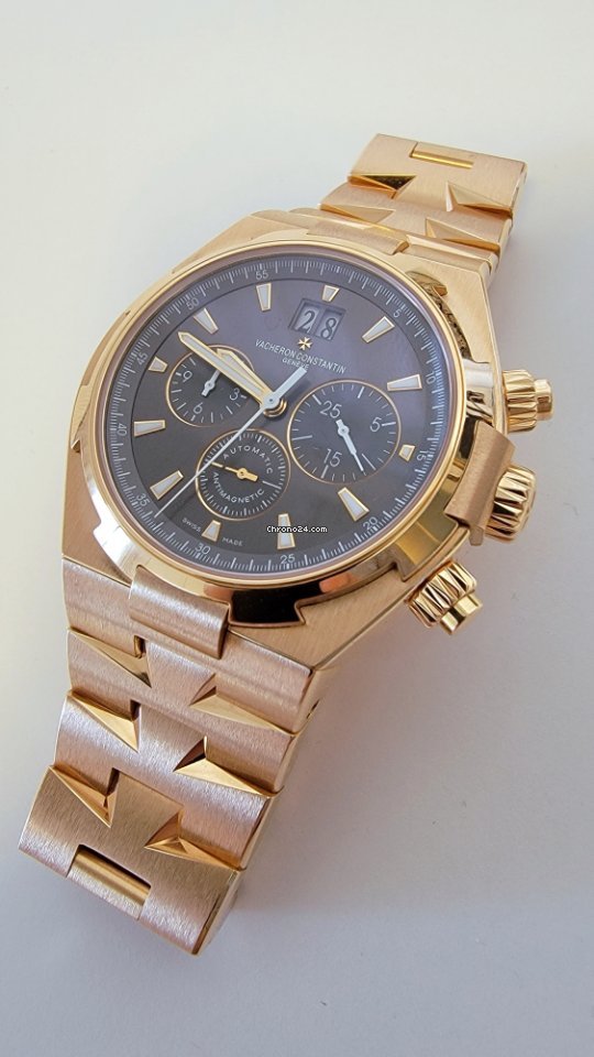 Vacheron Constantin Overseas Chronograph Mens watch Unisex Automatic Rose gold 49150 B01R-9338 Replica 4