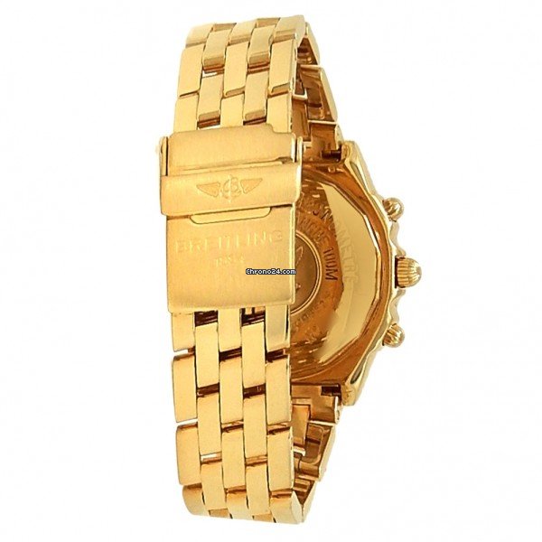 IMG_9081 Breitling Chronomat Mens watch Unisex Automatic Yellow gold K13352 Replica 4