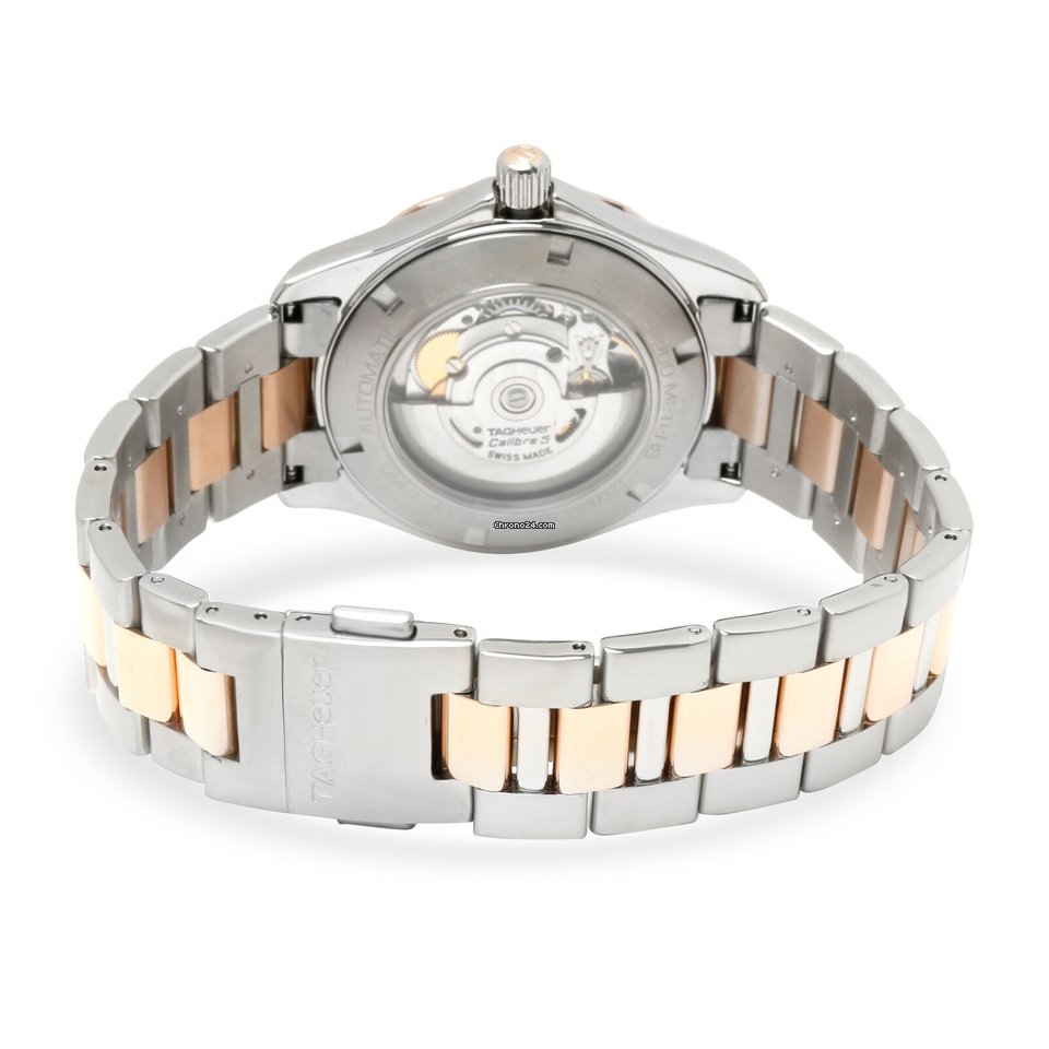 TAG Heuer Aquaracer Lady Mens watch Unisex Automatic Gold Steel WAP2150.BD0885 Replica 4