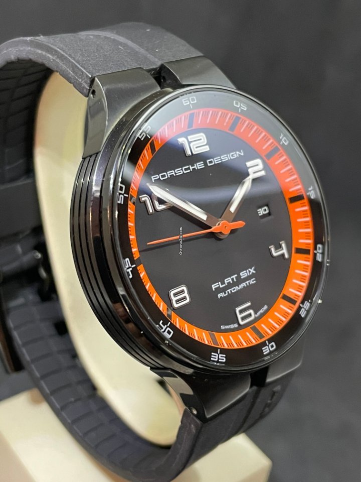 Porsche Design Flat Six Mens watch Unisex Automatic Steel P6350 Replica 4