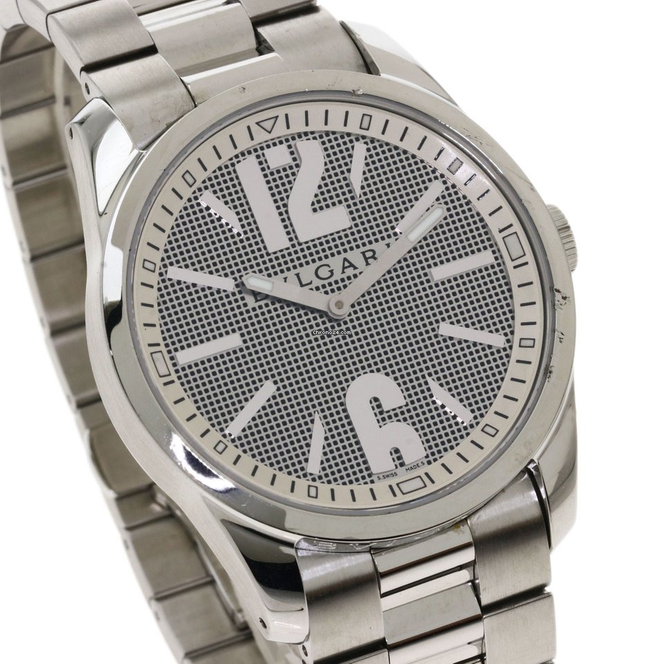 IMG_9081 Bulgari Mens watch Unisex Quartz Steel ST44SS Replica 4