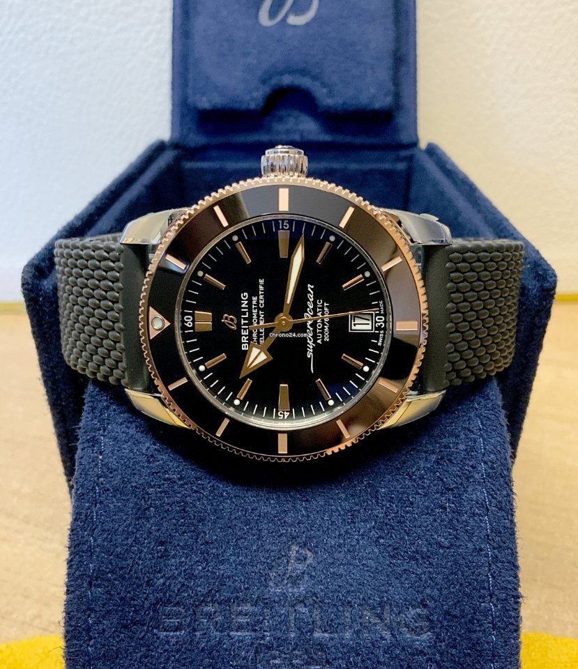 Breitling Superocean Heritage II 42 Mens watch Unisex Automatic Gold Steel UB2010121B1S1 Replica 4
