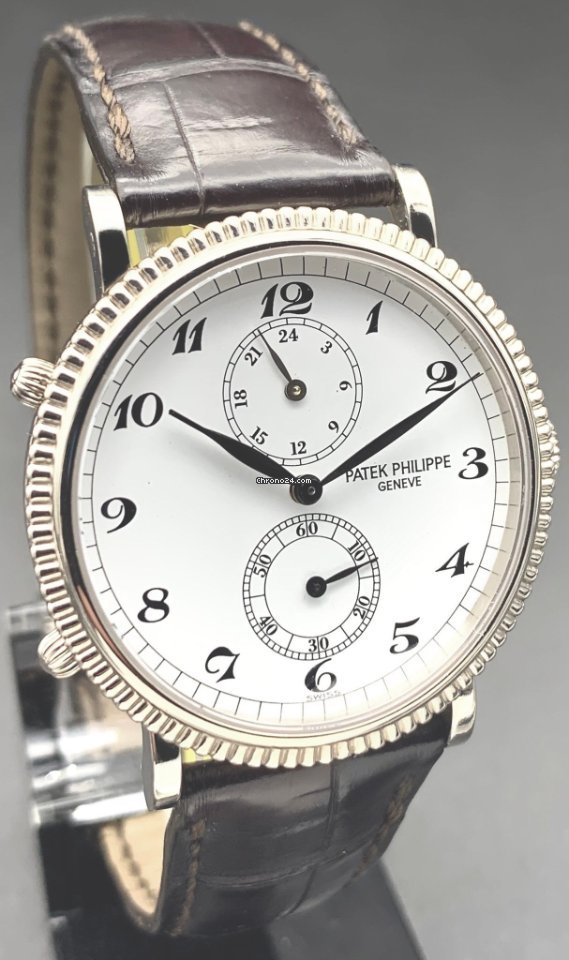 IMG_9081 Patek Philippe Travel Time Mens watch Unisex Manual winding White gold 5034G Replica 4