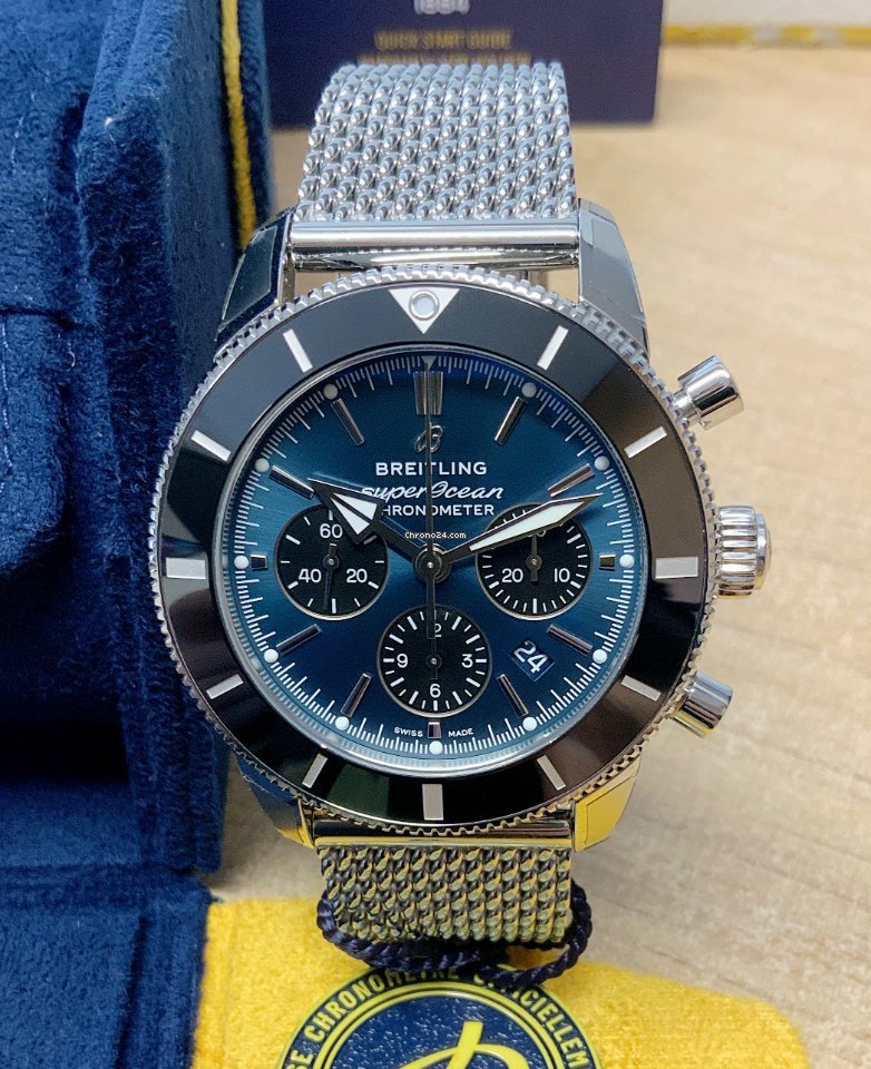 IMG_9081 Breitling Superocean Heritage Chronograph Mens watch Unisex Automatic Steel AB0162121C1A1 Replica 4