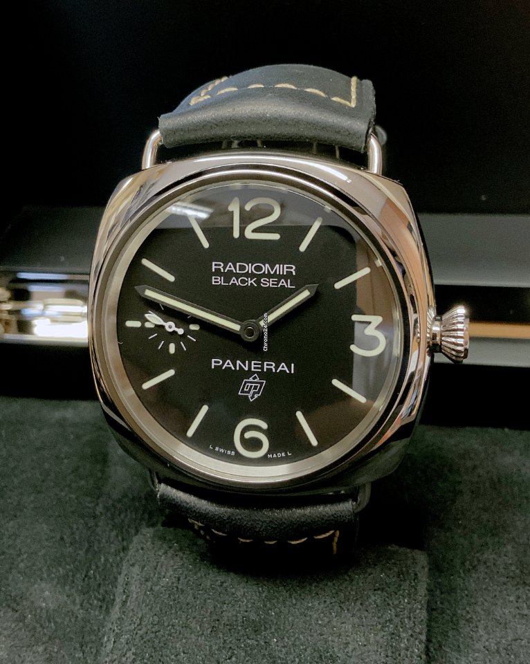 IMG_9081 Panerai Radiomir Black Seal Mens watch Unisex Manual winding Steel PAM 00754 Replica 4