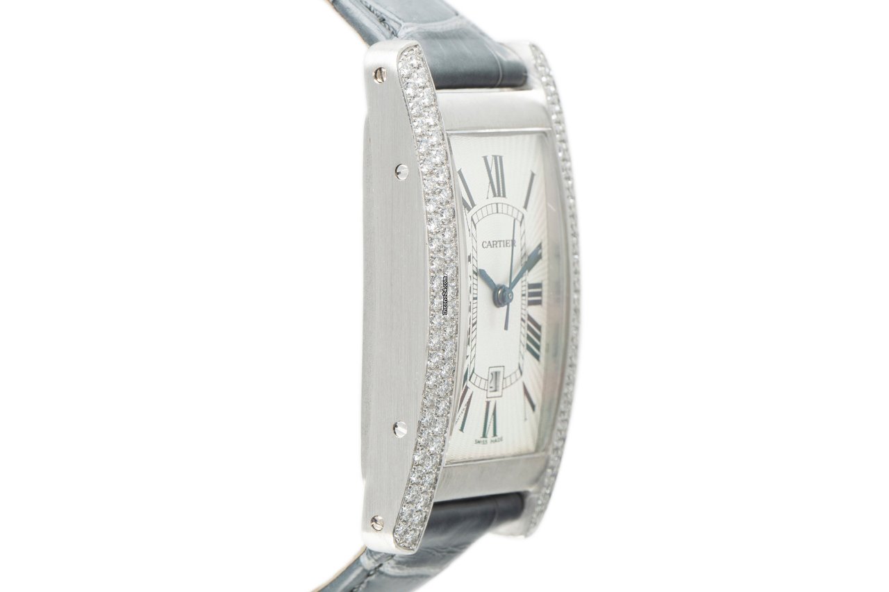 Cartier Tank Americaine Womens watch Automatic White gold 2490 Replica 4