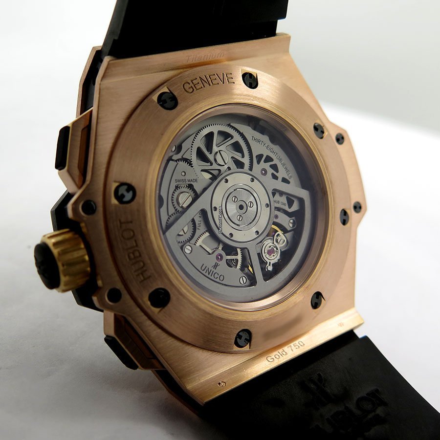 Hublot King Power Mens watch Unisex Automatic Rose gold 701.OO.0180.RX Replica 4