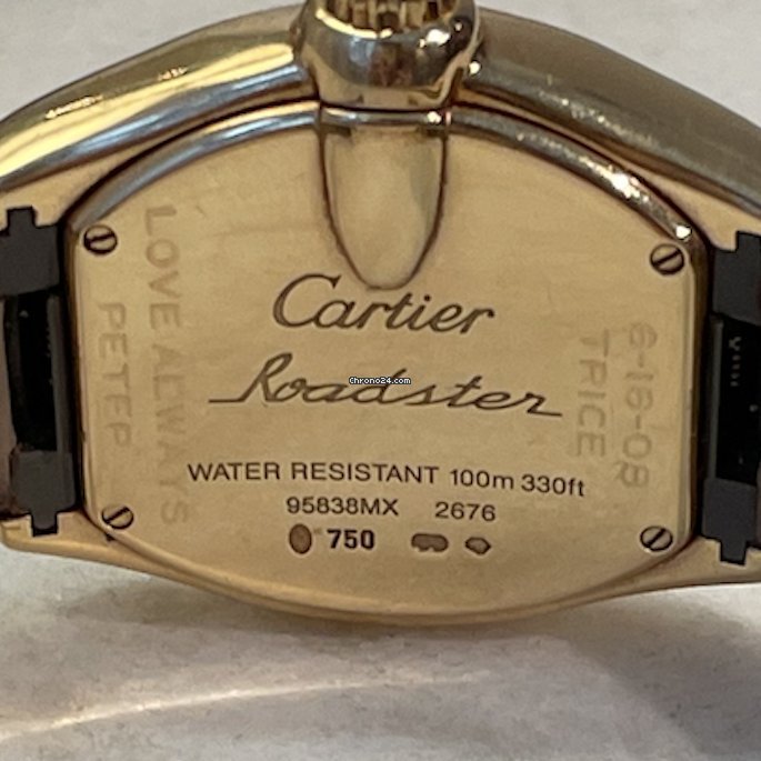 Cartier Roadster Womens watch Quartz Yellow gold 2676 Replica 4
