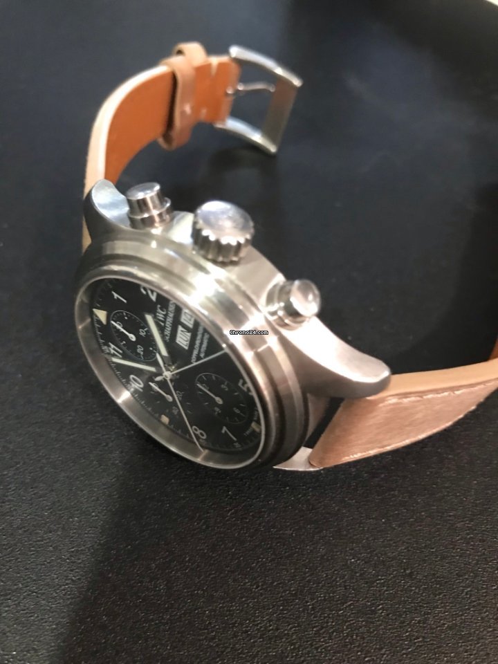 IMG_9081 IWC Pilot Double Chronograph Mens watch Unisex Automatic Steel IW371303 Replica 4