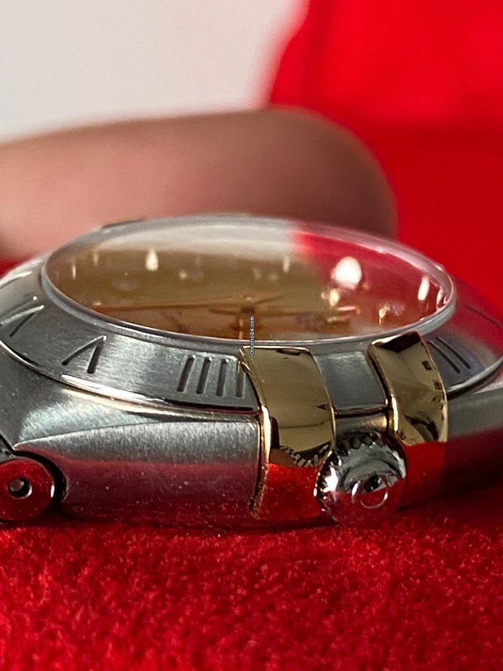 Omega Constellation Quartz Womens watch Quartz Gold Steel 123.20.24.60.57.002 Replica 4