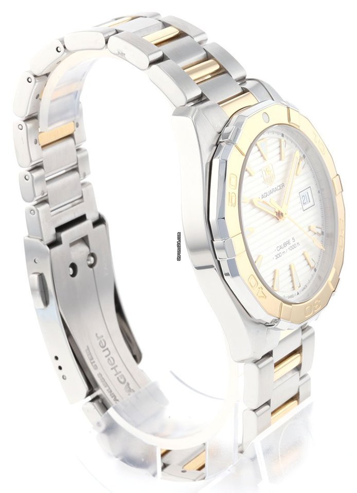 IMG_9081 TAG Heuer Aquaracer 300M Mens watch Unisex Automatic Gold Steel WAY2151.BD0912 Replica 4