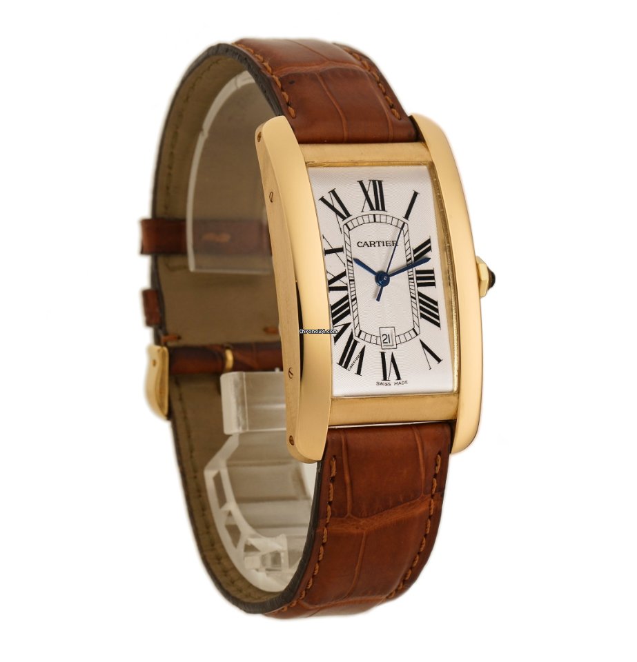 IMG_9081 Cartier Tank Americaine Automatic Yellow gold W2603156 Replica 4