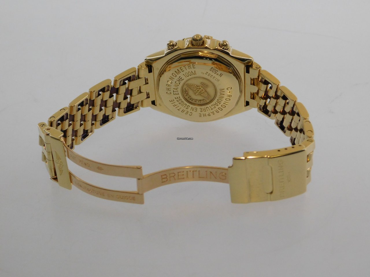 Breitling Chronomat Mens watch Unisex Automatic Yellow gold K 13352 Replica 4