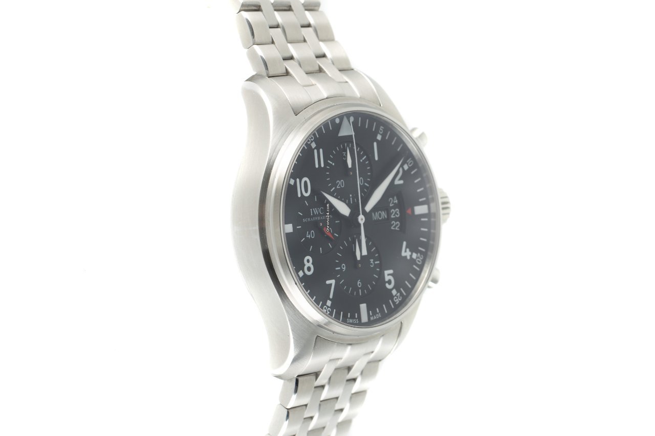 IMG_9081 IWC Pilot Chronograph Mens watch Unisex Automatic Steel IW377704 Replica 4
