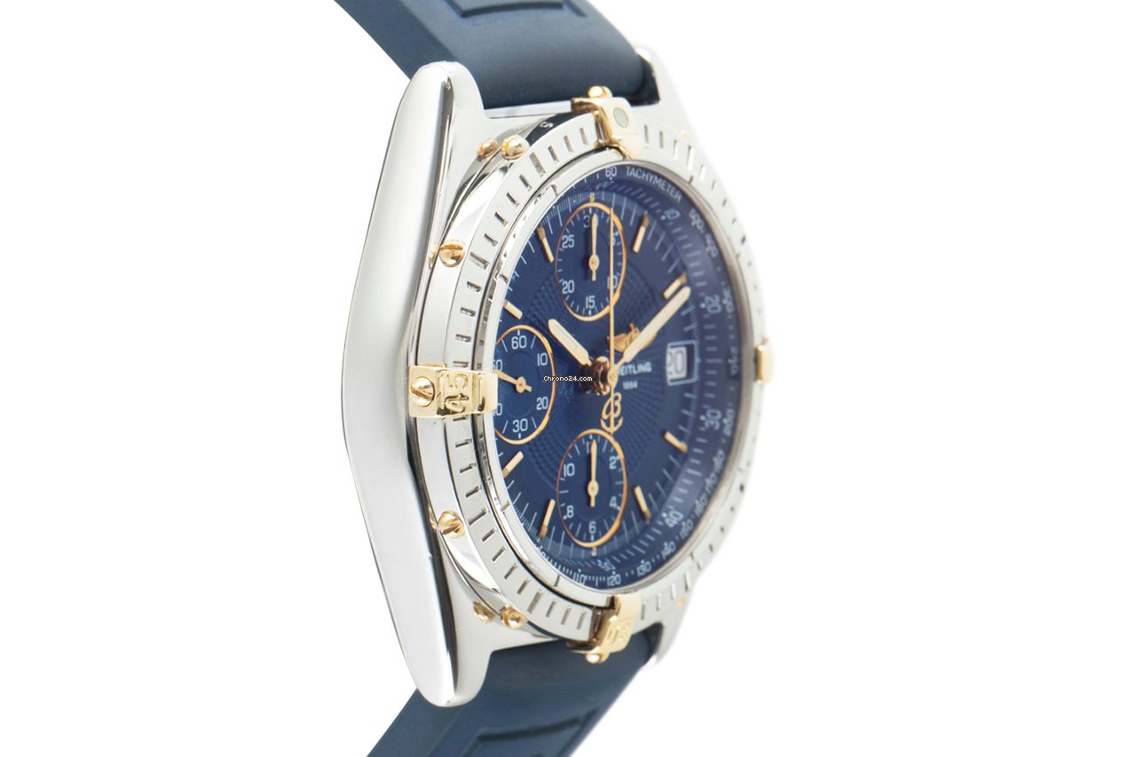 Breitling Chronomat Mens watch Unisex Automatic Gold Steel B13050.1 Replica 4